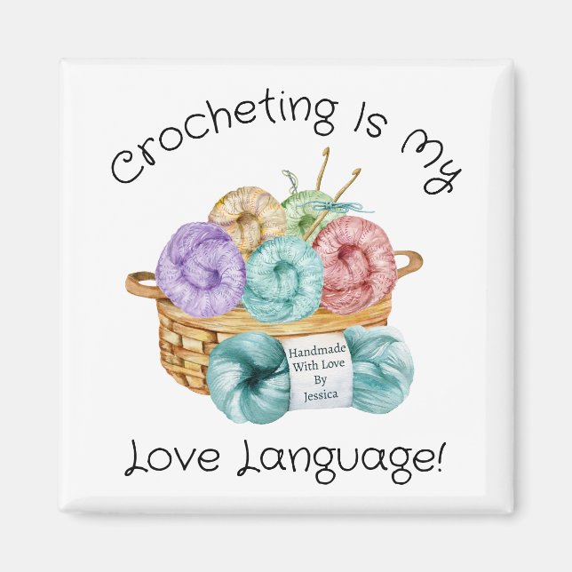 Funny Crochet Customised Magnet (Front)