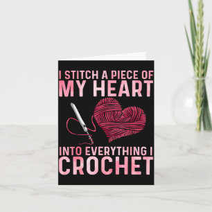 Funny Crochet Design For Men Women Crocheting Croc Card
