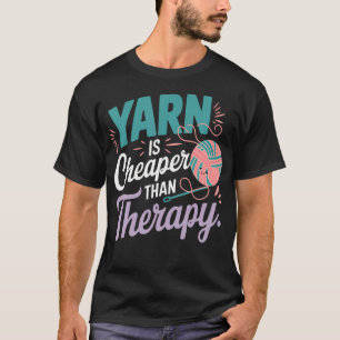 Funny Crochet Lover Knitting Yarn Crocheter Design T-Shirt