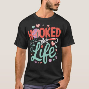 Funny Crochet Lover Knitting Yarn Crocheter Design T-Shirt