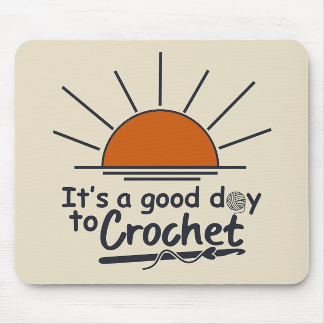 funny crochet mouse pad (Front)