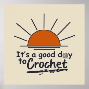 funny crochet poster