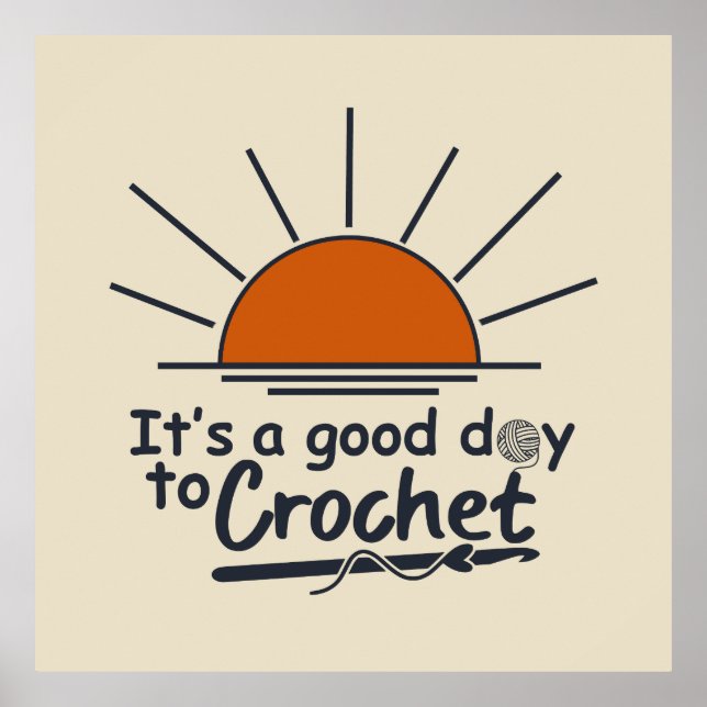 funny crochet poster (Front)