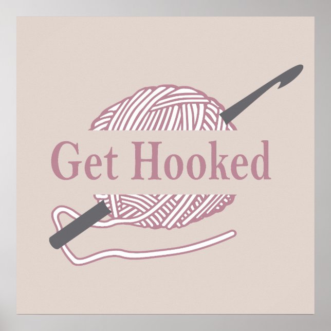 funny crochet quote crocheter saying poster (Front)
