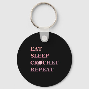 Funny Crochet Quote  Key Ring