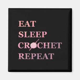 Funny Crochet Quote  Magnet