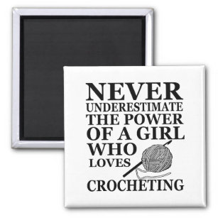 funny crochet quotes magnet