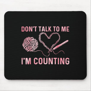 Funny Crocheting Art For Men Women Crocheter Croch Mouse Pad