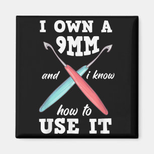 Funny Crocheting Crochet  Magnet