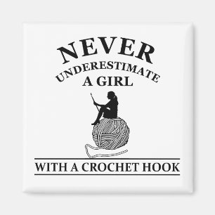 funny crocheting quote magnet