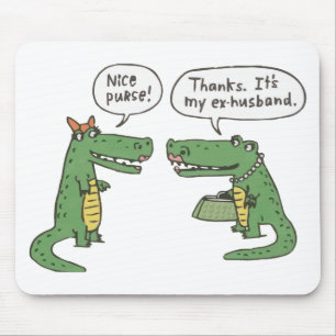 Funny Crocodile Mouse Pad