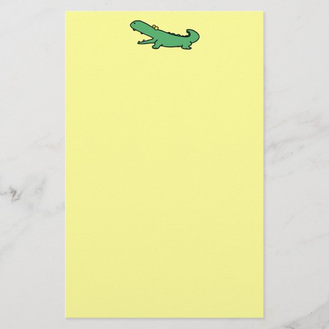 Funny crocodile stationery (Front)