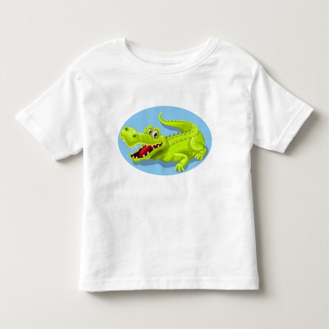 funny crocodile toddler T-Shirt (Front)