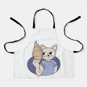 Funny Croissant Cat Apron