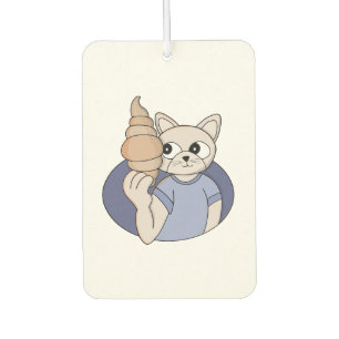 Funny Croissant Cat Car Air Freshener