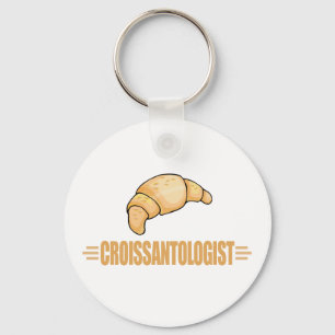 Funny Croissant Key Ring