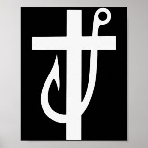 Funny Cross Christian - Jesus Made Me A Fisherman  Poster