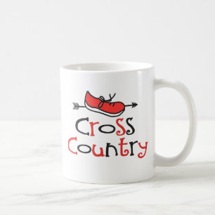 Funny © Cross Country Runner Shoe Symbol Coffee Mug