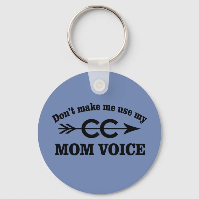 Funny Cross Country Running Mum Key Chain Gift (Front)