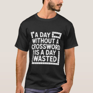 Funny Crossword Puzzle Word Game Nerd  T-Shirt