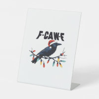 Funny Crow Christmas Classic Retro Design