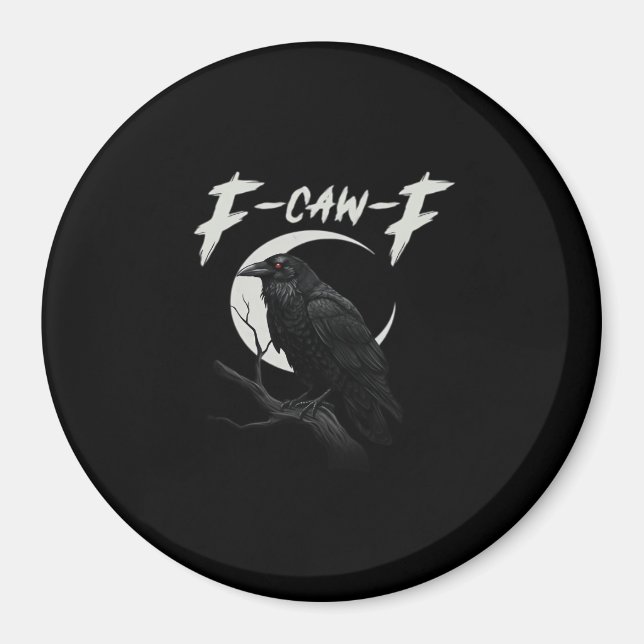 Funny Crow Essential Creative Casual Magnet (Front)