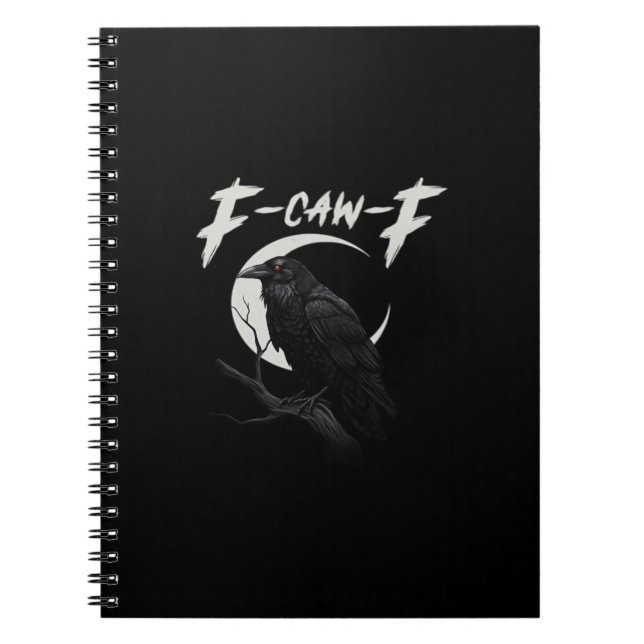Funny Crow Essential Creative Casual Notebook (Front)