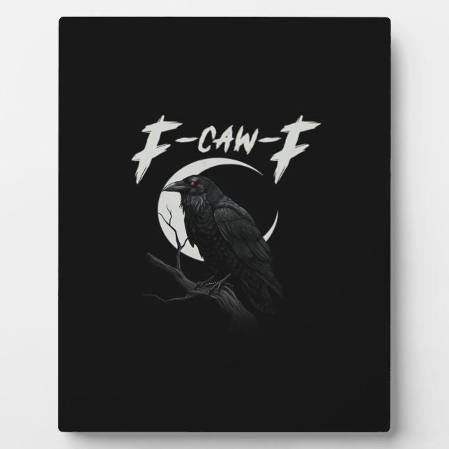 Funny Crow Essential Creative Casual Plaque (Front)