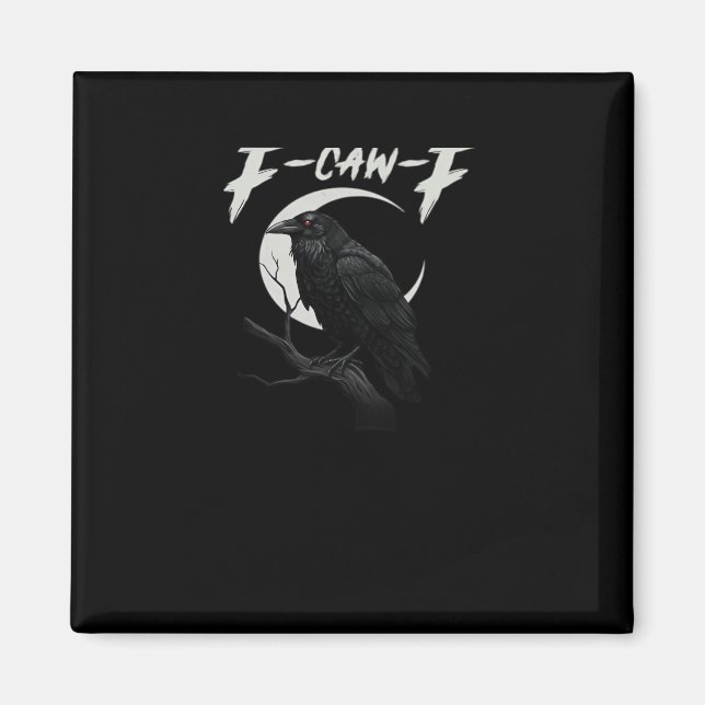Funny Crow Essential Retro Classic Magnet (Front)