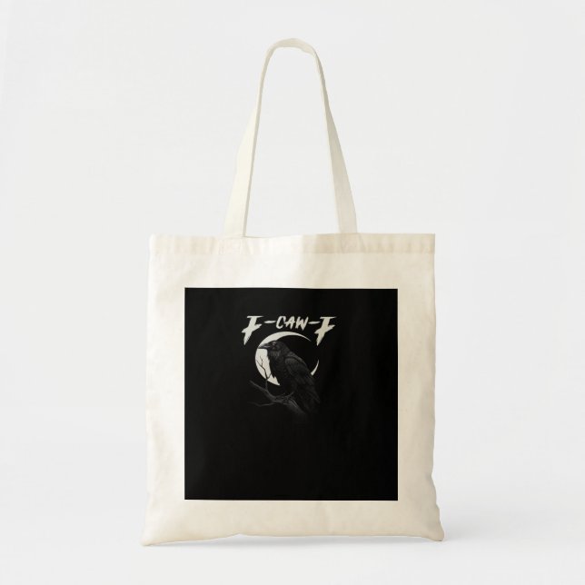 Funny Crow Essential Retro Classic Tote Bag (Front)