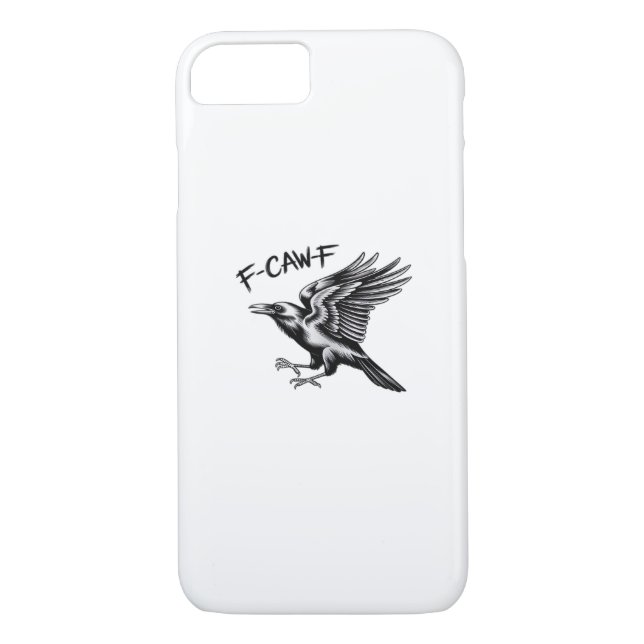 Funny Crow F-Caw-F Essential Minimal Clean Case-Mate iPhone Case (Back)