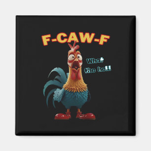 Funny Crow F-Caw-F Humour Gothic Magnet