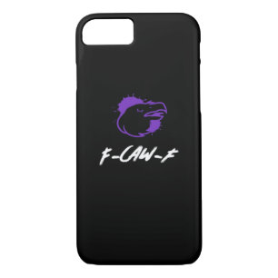 Funny Crow Logo F-Caw-F – Caws For Attention! Clas iPhone 8/7 Case