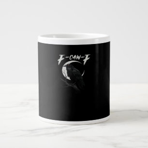 Funny Crow Retro Classic Style Large Coffee Mug
