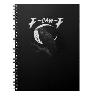 Funny Crow Retro Classic Style Notebook