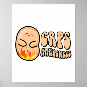 Funny Crps Awareness Bean For Man Woman Poster