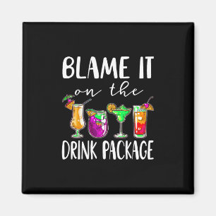 Funny Cruise 2025 Shirts Blame It On The Drink Pac Magnet