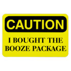 Funny Cruise Cabin Door Magnet - Booze Package