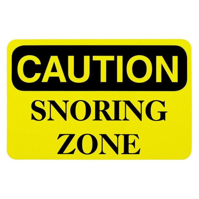 Funny Cruise Cabin Door Magnet - Snoring Zone (Horizontal)