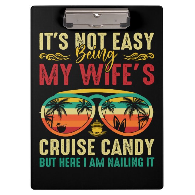 Funny Cruise Candy Husband Clipboard (Front)