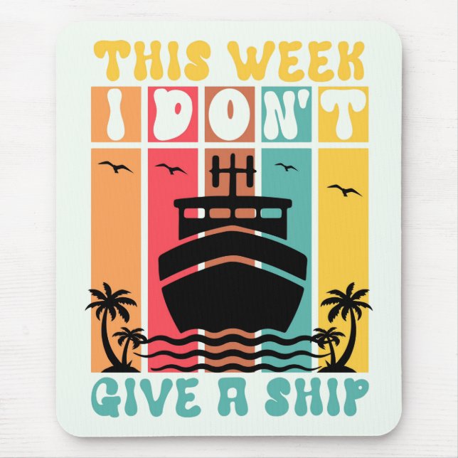 Funny Cruise Mouse Pad (Front)