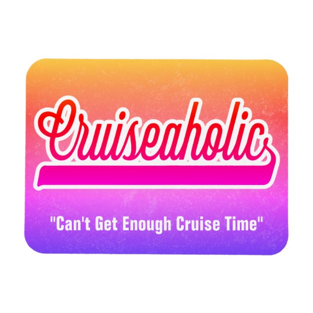 Funny Cruise Ship Addict Stateroom Cabin Door Sign Magnet (Horizontal)