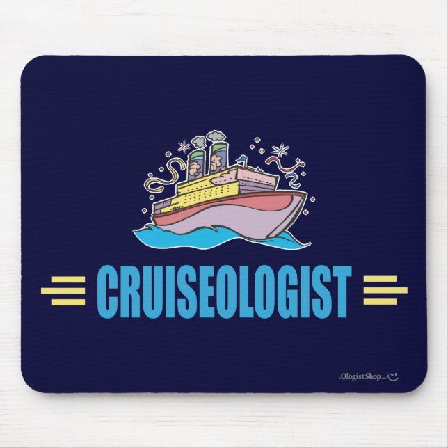 Funny Cruise Ship Mouse Pad (Front)