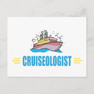Funny Cruise Ship Postcard