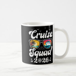 Funny Cruise Squad 2026 Summer Vacation Matching Coffee Mug