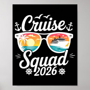 Funny Cruise Squad 2026 Summer Vacation Matching F Poster