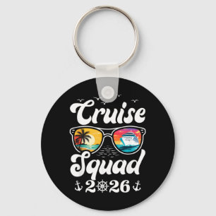 Funny Cruise Squad 2026 Summer Vacation Matching Key Ring