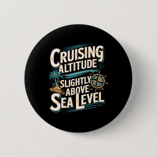 Funny Cruise Vacation Ocean Lovers Nautical Tropic 6 Cm Round Badge