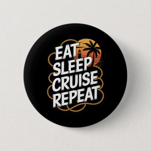 Funny Cruise Vacation Ocean Lovers Nautical Tropic 6 Cm Round Badge