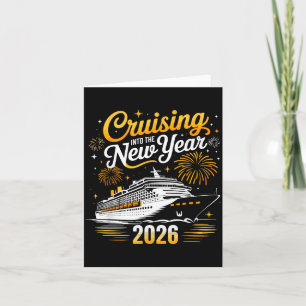 Funny Cruising Into 2026 New Year Matching Family  Card